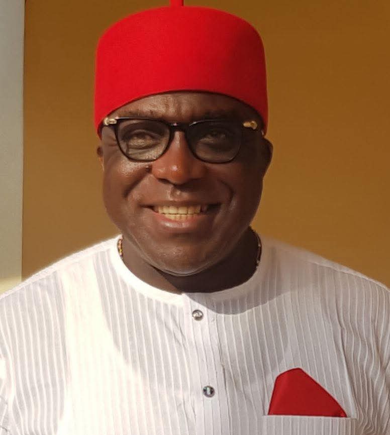 Governor Otti Greets Chairman of United Nigeria Airlines, Prof. Obiora Okonkwo At 60