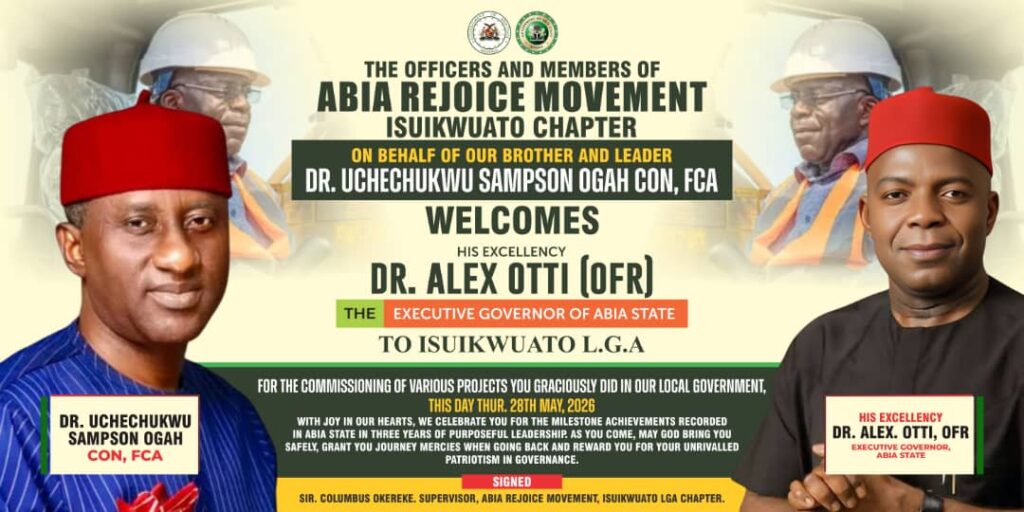 Abia Rejoice Welcomes Governor Otti to Isuikwuato