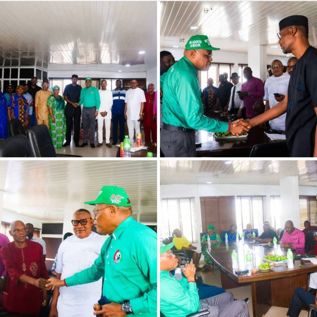 Abia Rejoice Movement Receives Obi Aguocha on Courtesy Visit as He Seeks Support Ahead of 2027 Polls
